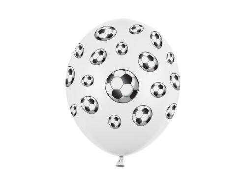 Lateksinių balionų rinkinys „Futbolo kamuolys“ 6vnt.