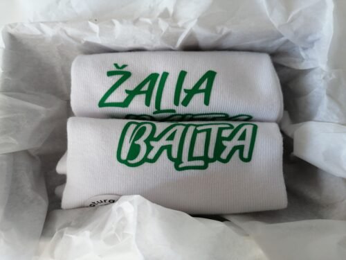 Kojinės „Žalia balta“ 43-46dydžio. - Image 2