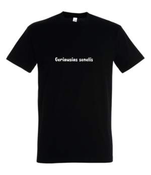 Marškinėliai Geriausias senelis L ir XL dydžio.