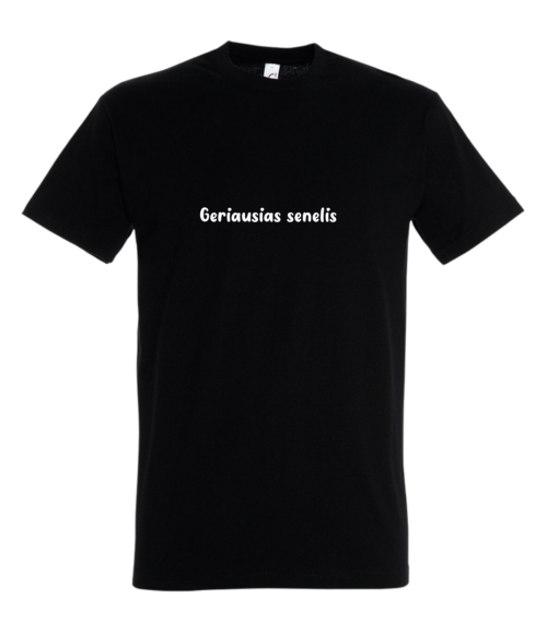 Marškinėliai Geriausias senelis L ir XL dydžio.