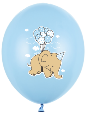 Latekso balionas Drambliukas mėlynas 30cm