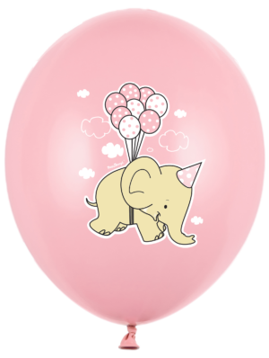 Latekso balionas Drambliukas rožinis  30cm