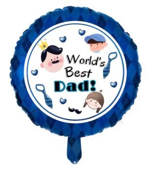 Folinis balionas "World's best dad" 1vnt