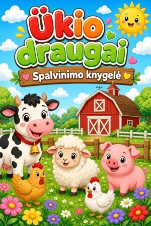 Spalvinimo knygelė ,,Ūkio draugai"