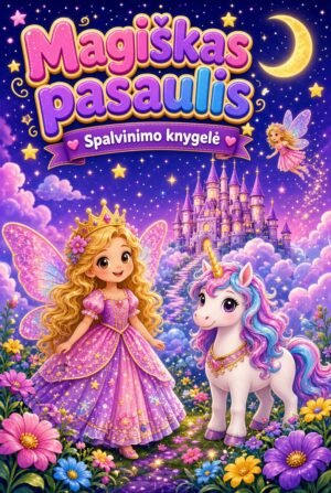 Spalvinimo knygelė ,, Magiškas pasaulis"
