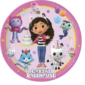 Popierinės lėkštutės "Gabby's dollhouse" 8vnt